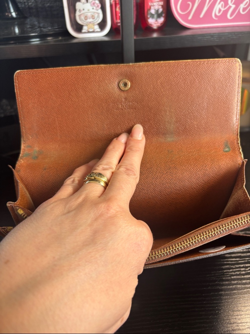 Louis Vuitton Monogram Canvas Wallet in Brown and Gold - Picture 9 of 17